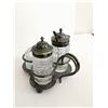 Image 7 : Silver Plated Coffee Holder, Gravy Boat, S&P Shaker Set