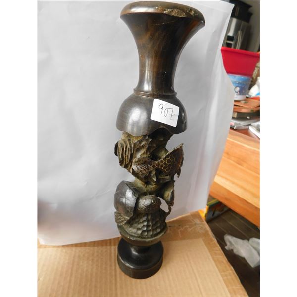 ORNATE CARVED IRON WOOD ARTWORK