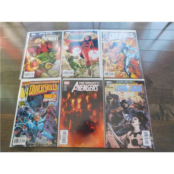 6-MIXED MARVEL COMICS DARK REIGN AND QUICKSILVER