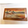 Image 1 : AUDET SIGNED QUEBEC WATER SCENE PAINTED ON WOOD WALL HANGING