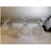 Image 3 : 3-SIGNED COVETRO ITALY CLEAR GLASS ICE CREAM/PARFAIT DISHES TUPIP SHAPED