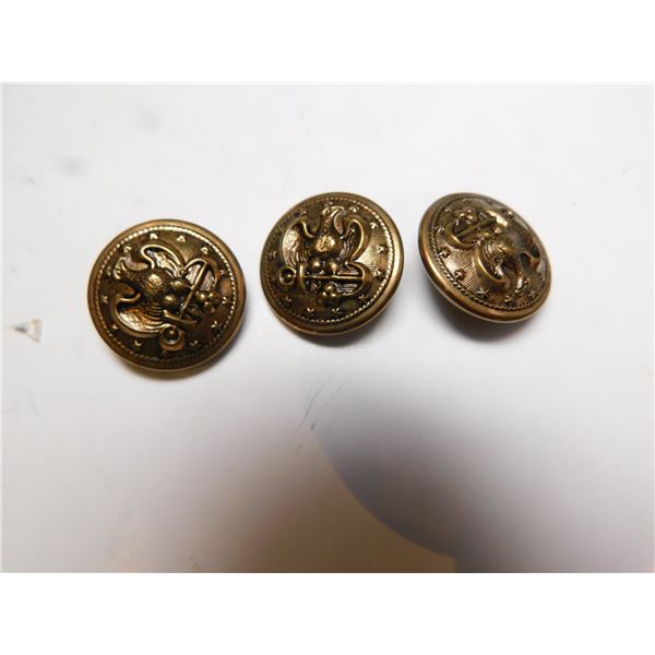 3-EAGLE USA NAVY BUTTONS