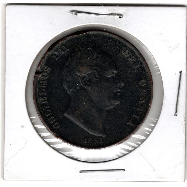 WILLIAM IIII 1831 COPPER PENNY