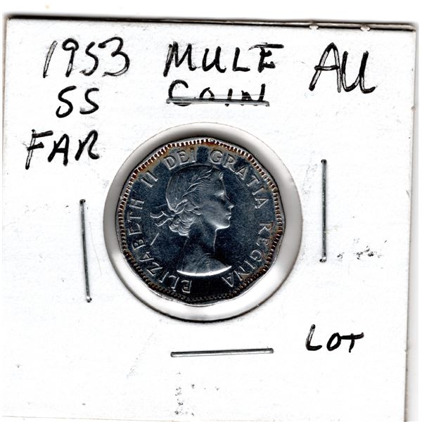 1953 SS FAR LEAF MULE FIVE CENT, SCARCE