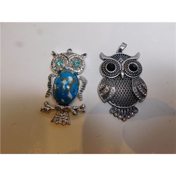 2- OWL PENDANTS