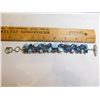 Image 3 : STERLING LARIMAR AND KYANITE BRACELET 63.3g TOTAL WEIGHT