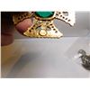 Image 4 : MALTESE CROSS BROACH LARGE GREEN INSERT ACCESSOCRAFT NYC