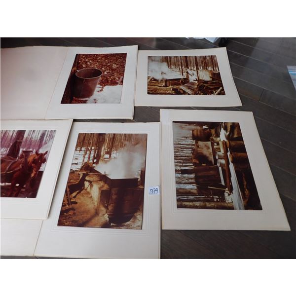 VINTAGE MAPLE SYRUP MAKING PHOTOS