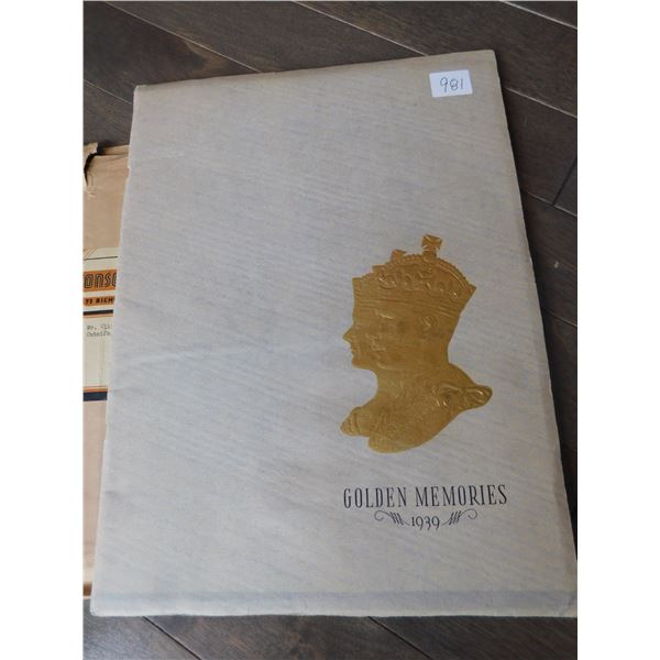 1939 GOLDEN MEMORIES ROYAL PHOTO PAMPHLET