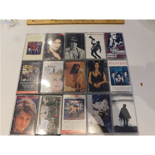 15-VINTAGE CASSTTE TAPES
