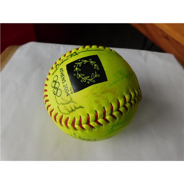 ATHENS 2004 SOFTBALL MULTIPLE SIGNATURES