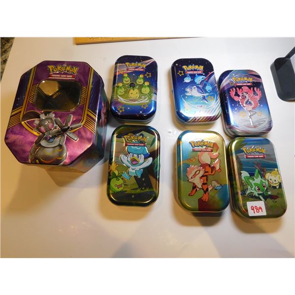 EMPTY POKEMAN TIN LOT