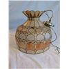 Image 1 : Capiz Hanging Light Shade 14 inches high 15 inch Dia.