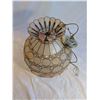 Image 2 : Capiz Hanging Light Shade 14 inches high 15 inch Dia.