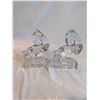 Image 1 : Pair Glass Bookends.  L.E. Smith 1950's.