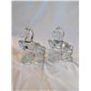 Image 2 : Pair Glass Bookends.  L.E. Smith 1950's.