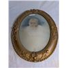 Image 2 : Oval Picture 18 Inches x24 inches of Baby. Curved Glass.