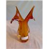 Image 1 : Schalet Style Tangerine Vase 12 inches Tall  1950's.