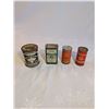 Image 1 : 4 Antique Spice Cans and 1 Liver Salt Laxative Can.
