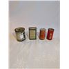 Image 2 : 4 Antique Spice Cans and 1 Liver Salt Laxative Can.