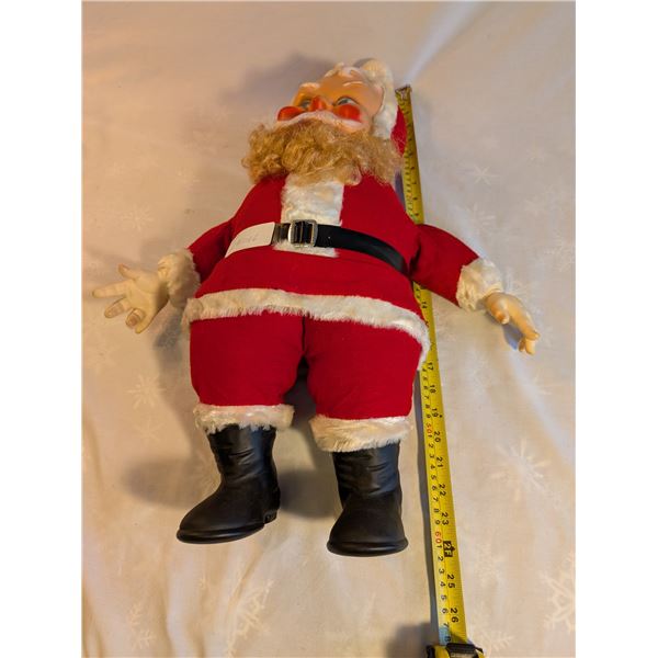Stuffed Santa 1950's Regal Toy Ltd. Toronto. Excellent Condition.