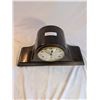 Image 2 : Mahogany Napoleon Hat Mantle Clock. Curved Glass Door . Circa 1930. (Clock Works, Chime Doesn[x=#821