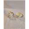 Image 2 : Belleek Creamer And Teacup. " Green Mark "