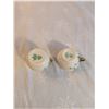 Image 3 : Belleek Creamer And Teacup. " Green Mark "