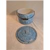 Image 3 : Blue And White Enamelware Pot.W/Lid.