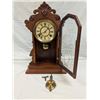 Image 3 : Walnut Mantle Clock. E.Ingraham and Co. Bristol Conn. USA.(Working)