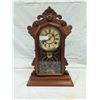Image 4 : Walnut Mantle Clock. E.Ingraham and Co. Bristol Conn. USA.(Working)