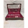 Image 2 : Silverplate 42 Piece Service For Eight In Chest.