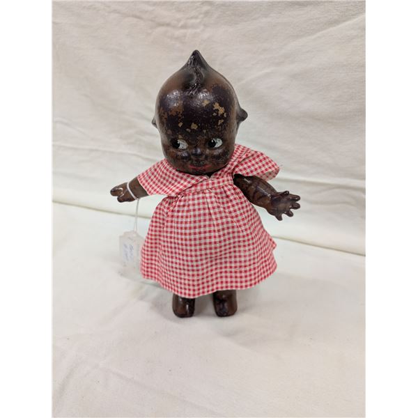 Rose Oneill Black Kewpie Doll. 11 Inches Tall Circa 1945.