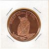 Image 1 : 1 OUNCE COPPER -  .999 FINE - GREAT HORNED OWL