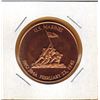 Image 1 : 1 OUNCE COPPER -  .999 FINE - US MARINES - IWO JIMA