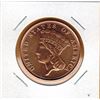 Image 1 : 1 OUNCE COPPER -  .999 FINE - US INDIAN PRINCESSS COIN DESIGN