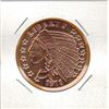 Image 1 : 1 OUNCE COPPER -  .999 FINE - 1911 US INDIAN HEAD COIN DESIGN