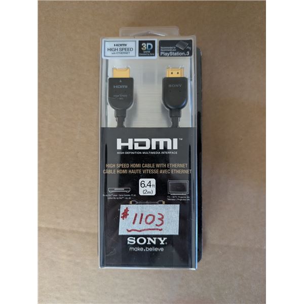 HDMI-High Definition Multimedia Interface, High Speed Home Cable with Ethernet, never used, in unope