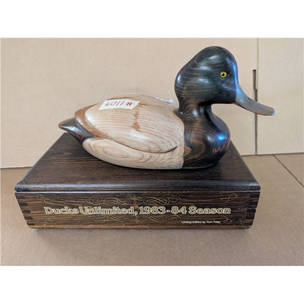 Sturdy duck box. Duck lid comes off for storage box underneath. Ducks Unlimited 1983-84 Season by To