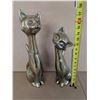Image 2 : Pair of brass cats. Excellent condition.