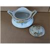 Image 2 : Old decorative 2 handle covered bowl. Good condition.