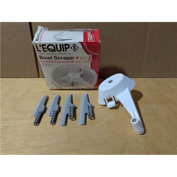 Bowl scraper for BOSCH Universal Mixers, & amp; electric TRADITIONS small grinder. never used. Excel