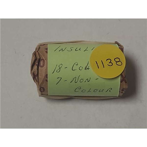 2021 Roll of Canadian - Discovery of Insulin Two Dollar Coins - (18) Colour and (7) Uncolored.