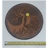 Image 1 : Decorative Wooden Carving Depicting a Tree of Life.