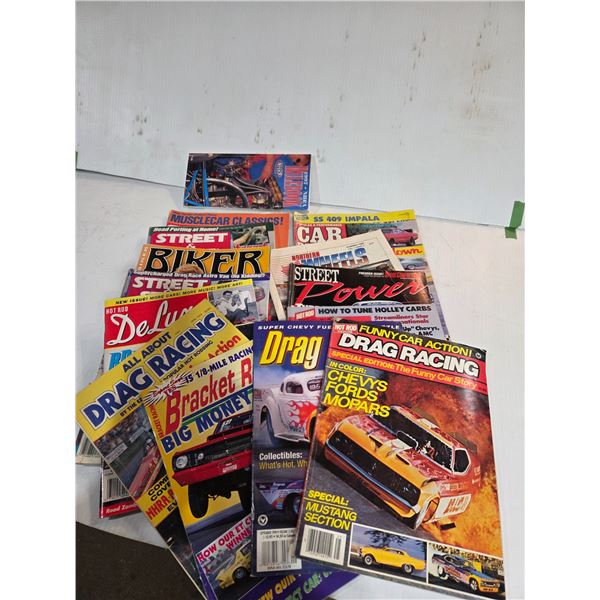 (15) Car Plus Drag Racing Magazines