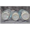 Image 3 : (2) 2qt Impoved Gem Jars, (1) 1qt Improved Crown Jar - Green/Blue Tint