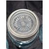 Image 6 : (2) 2qt Impoved Gem Jars, (1) 1qt Improved Crown Jar - Green/Blue Tint