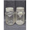 Image 1 : (2) Round Nabob 1qt Jars w/ Glass Lid Inserts