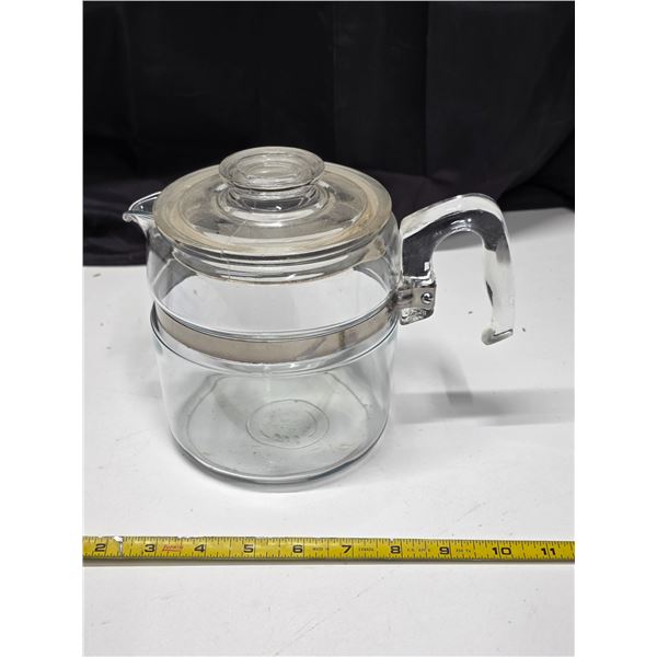 Pyrex glass coffee pot