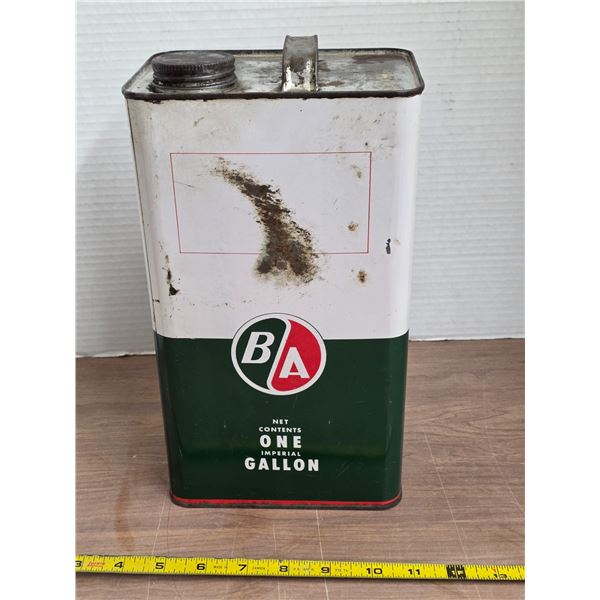 B/A 1 gallon oil tin